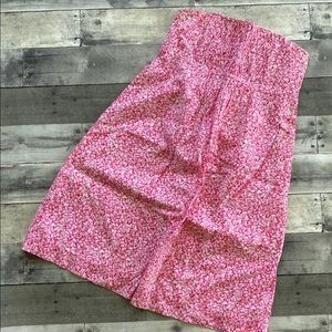 Lilly Pulitzer Pink Strapless White Label Dress